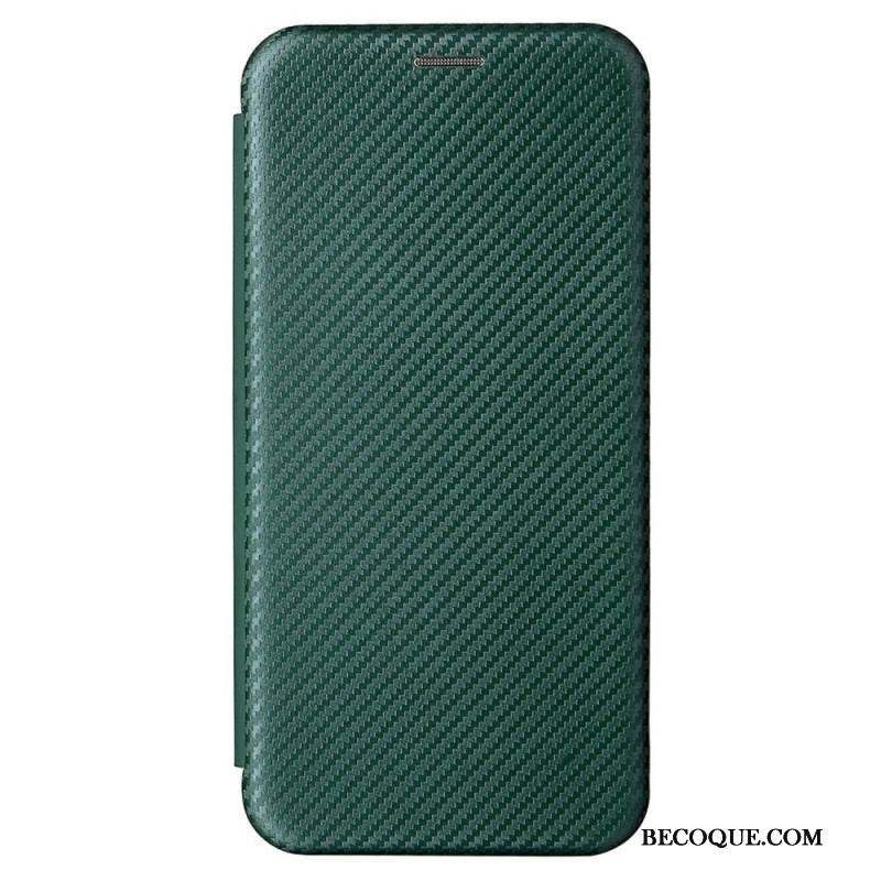 Flip Cover Samsung Galaxy S22 Plus 5G Fibre Carbone