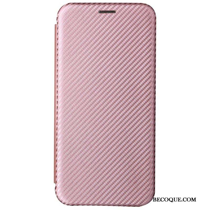 Flip Cover Samsung Galaxy S22 Plus 5G Fibre Carbone