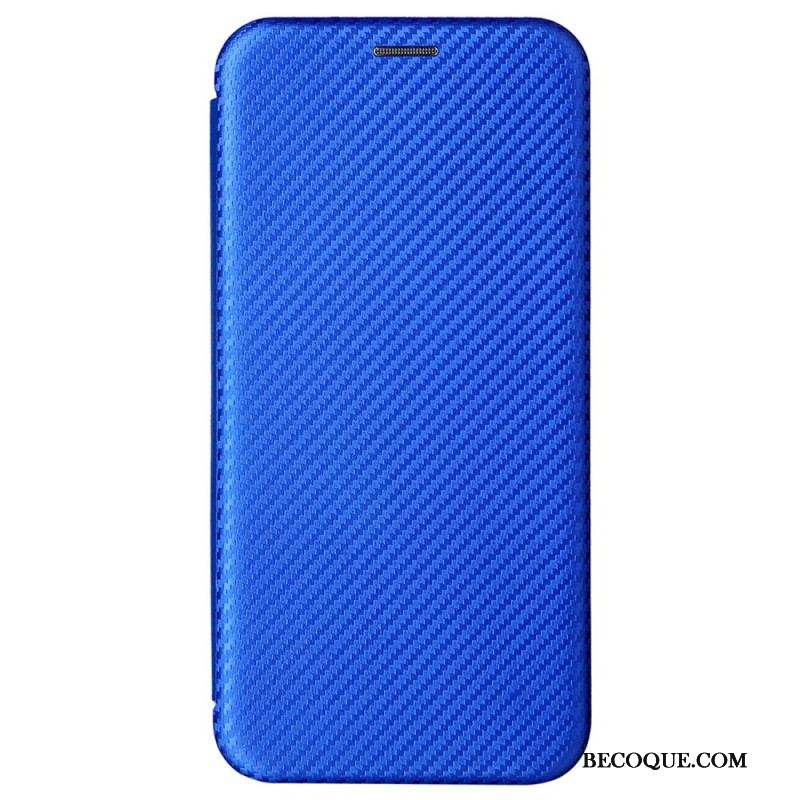 Flip Cover Samsung Galaxy S22 Plus 5G Fibre Carbone