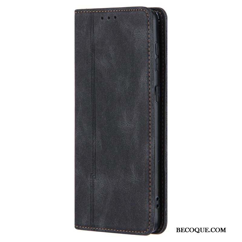 Flip Cover Samsung Galaxy S22 Style Cuir Ligne