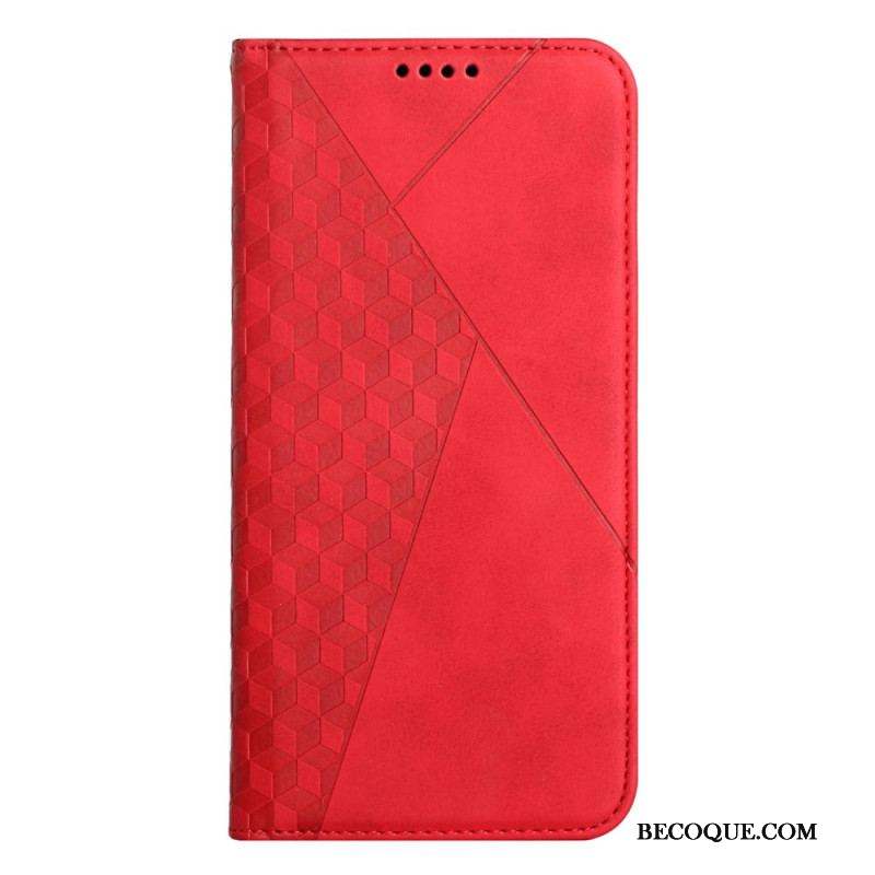 Flip Cover Samsung Galaxy S23 5G Style Cuir Motif 3D