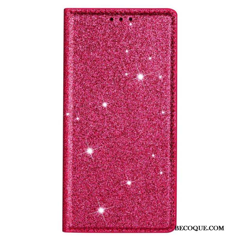 Flip Cover Samsung Galaxy S23 5G Style Paillettes