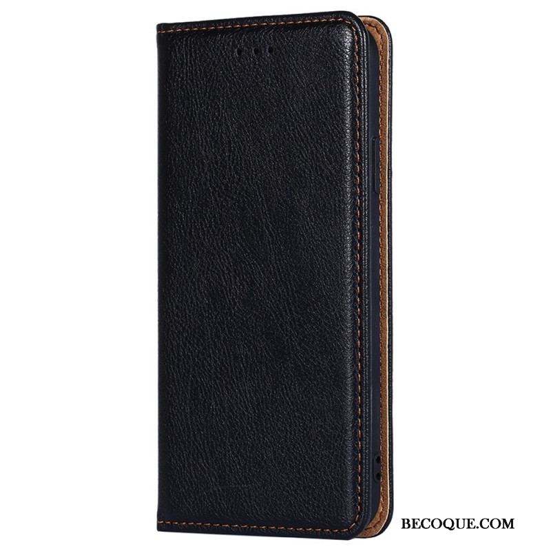 Flip Cover Samsung Galaxy S23 Plus 5G Simili Cuir Coutures