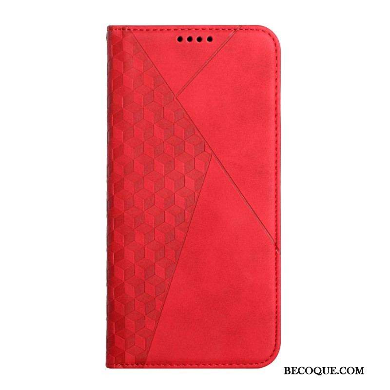 Flip Cover Samsung Galaxy S23 Ultra 5G Style Cuir Motif 3D