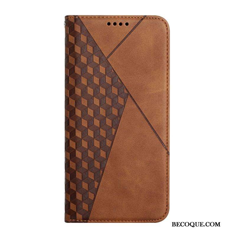 Flip Cover Samsung Galaxy S23 Ultra 5G Style Cuir Motif 3D