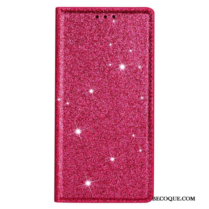 Flip Cover Samsung Galaxy S23 Ultra 5G Style Paillettes
