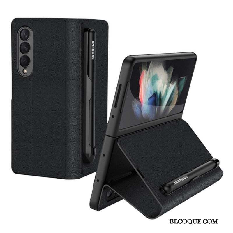 Flip Cover Samsung Galaxy Z Fold 3 5G Simili Cuir Porte-Stylet