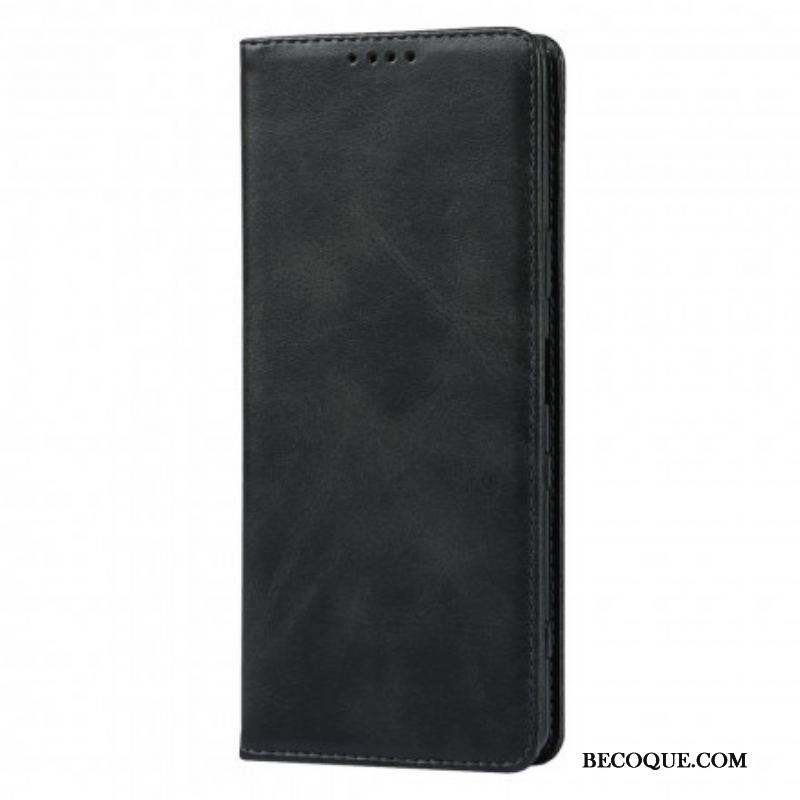 Flip Cover Sony Xperia 1 III Cuir Véritable Classique