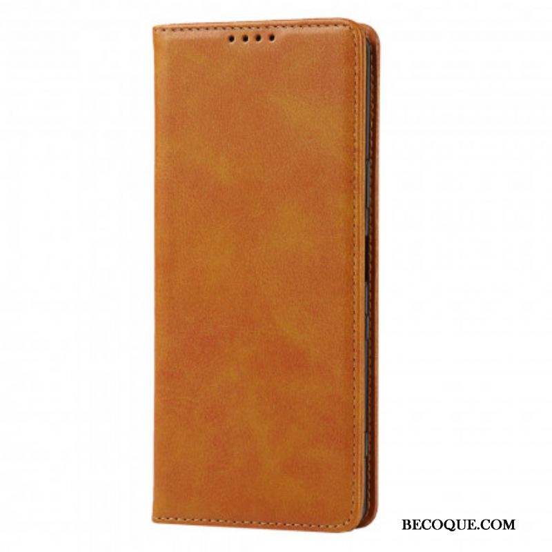 Flip Cover Sony Xperia 1 III Cuir Véritable Classique