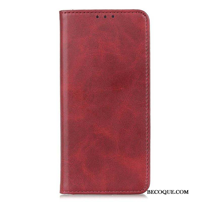 Flip Cover Sony Xperia 10 IV Cuir Fendu