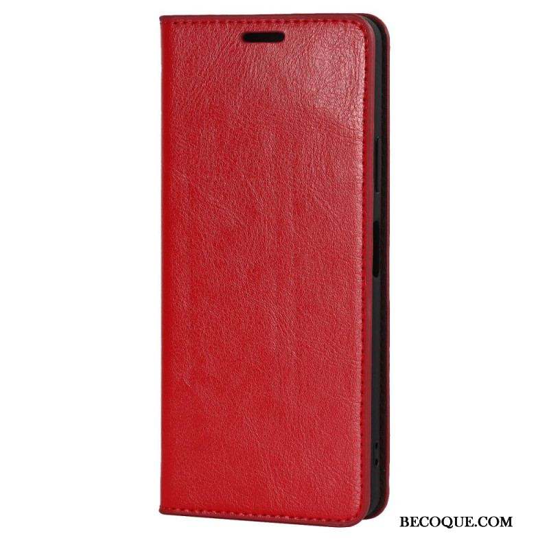 Flip Cover Sony Xperia 10 IV Cuir Véritable