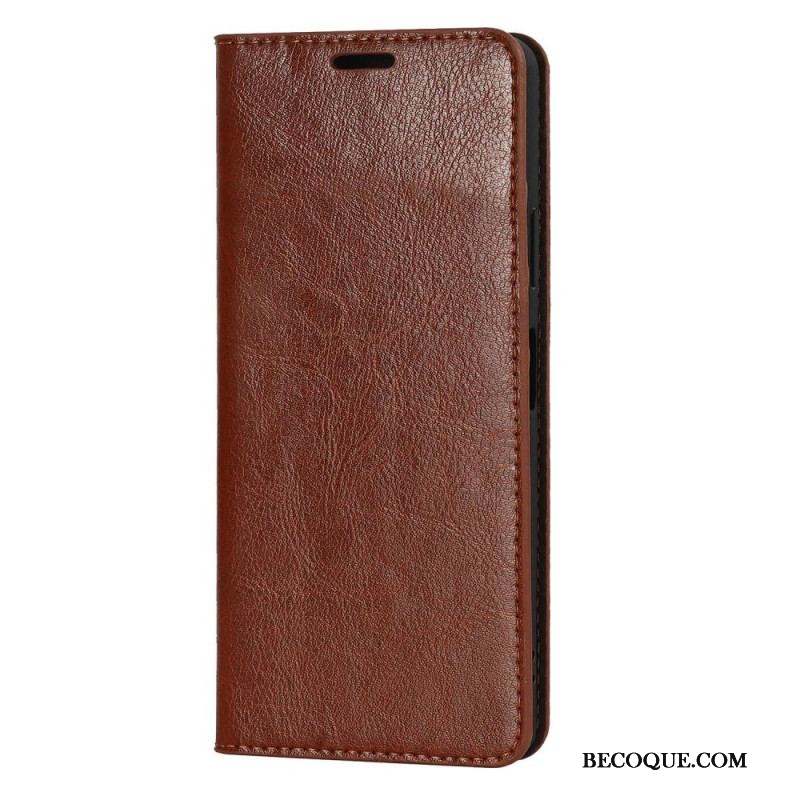 Flip Cover Sony Xperia 10 IV Cuir Véritable