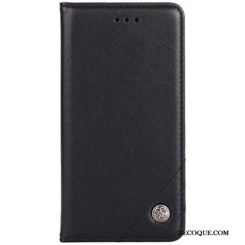 Flip Cover Sony Xperia 10 IV Simili Cuir Rivet Décoratif