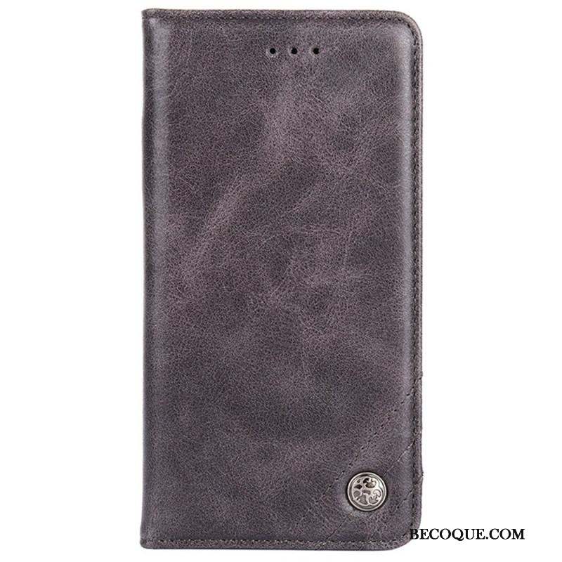 Flip Cover Sony Xperia 10 IV Simili Cuir Rivet Décoratif