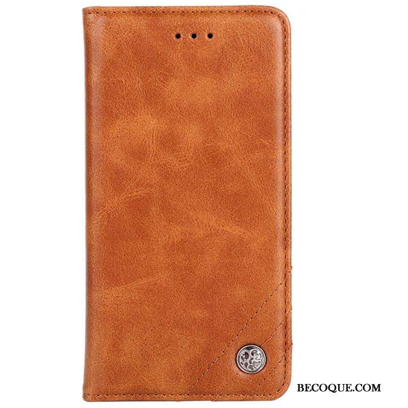 Flip Cover Sony Xperia 10 IV Simili Cuir Rivet Décoratif