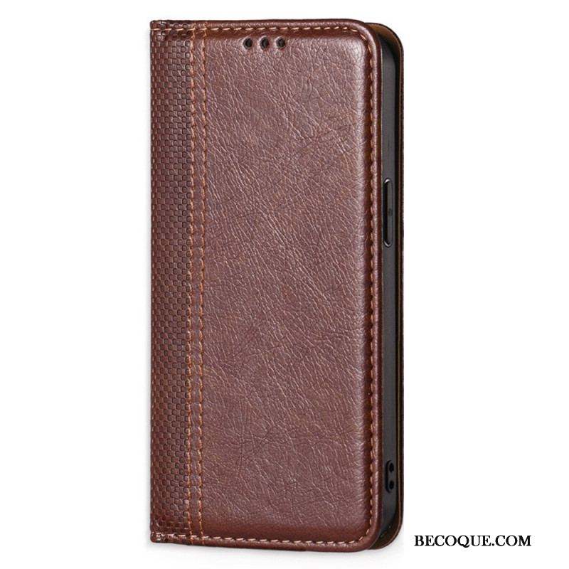 Flip Cover Sony Xperia 10 IV Simili Cuir Vintage