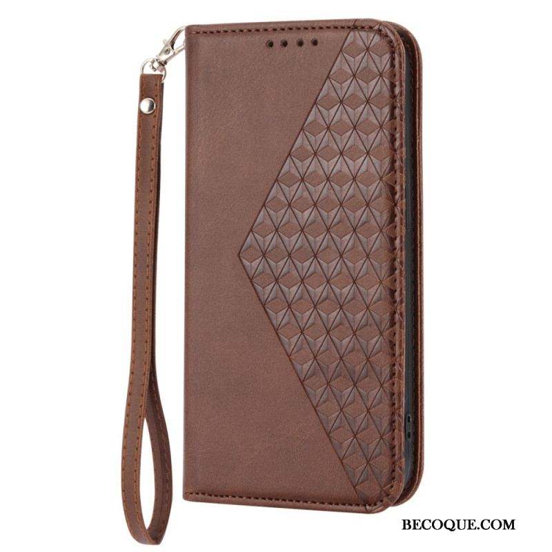 Flip Cover Sony Xperia 10 IV Style Cuir Motif 3D avec Lanière