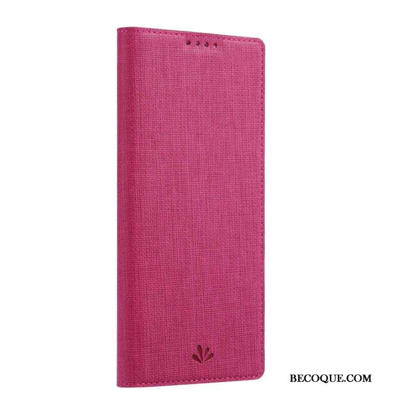 Flip Cover Sony Xperia 10 IV Texture Tissu VILI