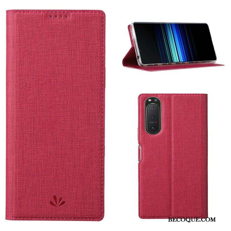 Flip Cover Sony Xperia 5 II Texturée VILI DMX