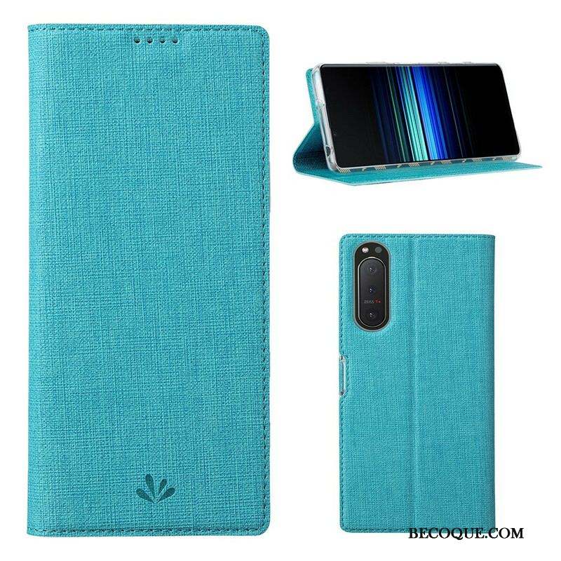 Flip Cover Sony Xperia 5 II Texturée VILI DMX