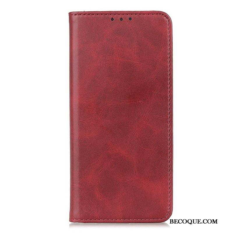 Flip Cover Sony Xperia 5 IV Cuir Fendu