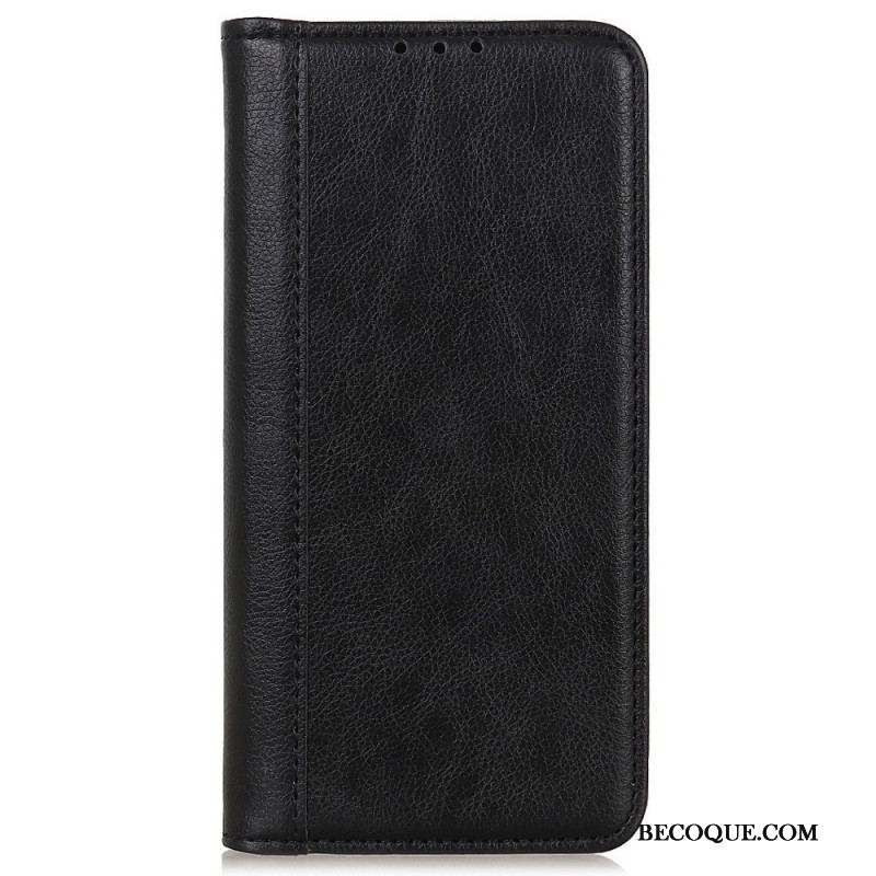 Flip Cover Sony Xperia 5 IV Cuir Fendu