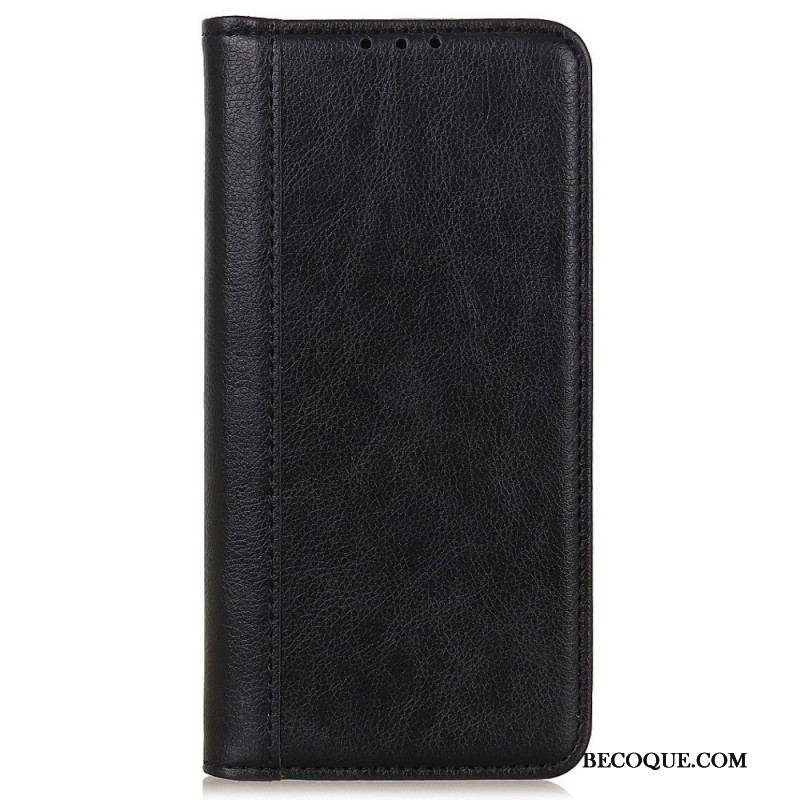 Flip Cover Sony Xperia 5 IV Cuir Fendu