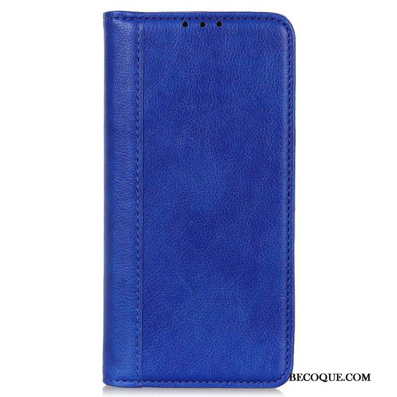 Flip Cover Sony Xperia 5 IV Cuir Fendu