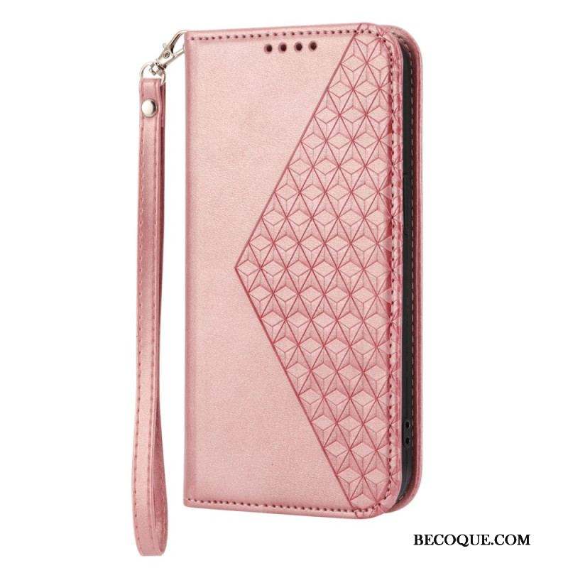 Flip Cover Sony Xperia 5 IV Style Cuir Motif 3D avec Lanière