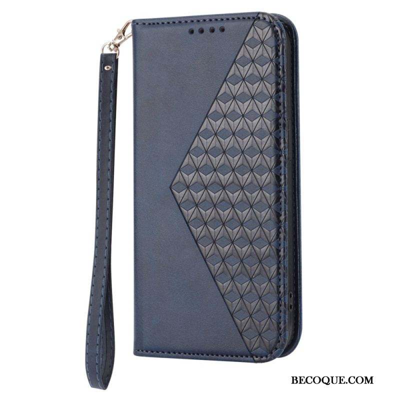 Flip Cover Sony Xperia 5 IV Style Cuir Motif 3D avec Lanière