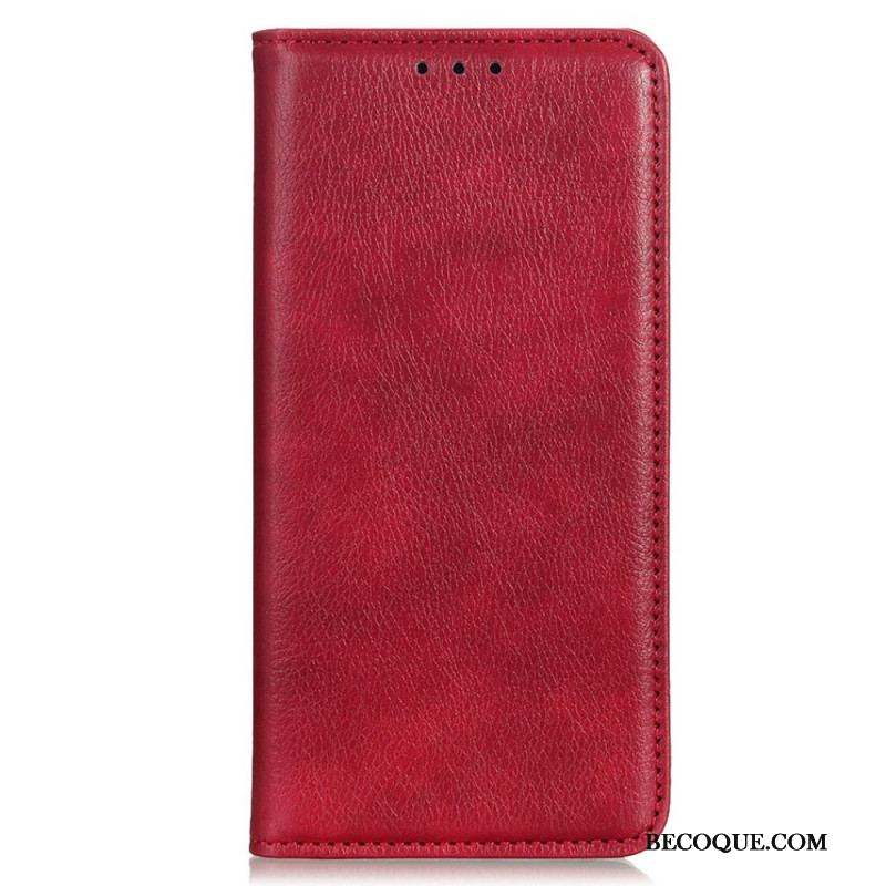 Flip Cover Sony Xperia Pro-I Cuir Litchi Fendu