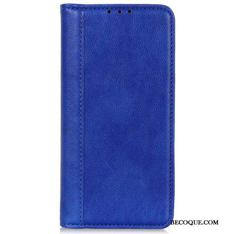 Flip Cover Sony Xperia Pro-I Cuir Litchi Fendu Élégance