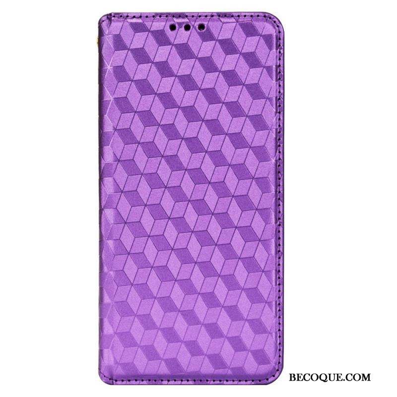 Flip Cover Sony Xperia Pro-I Effet Cuir Diamant