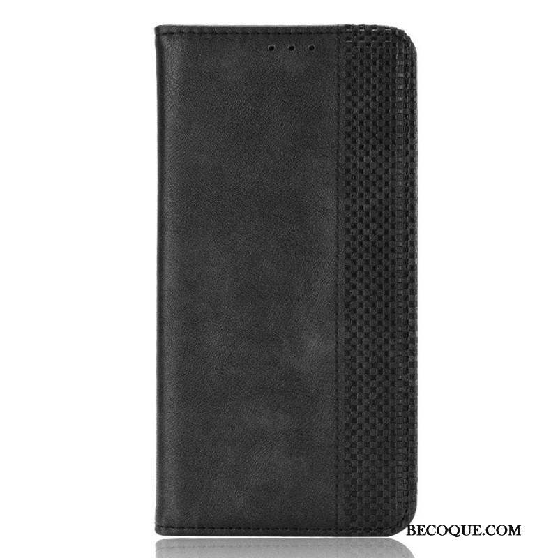 Flip Cover Sony Xperia Pro-I Effet Cuir Vintage Stylisé