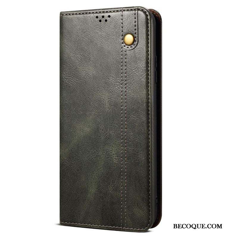 Flip Cover Xiaomi 12 Pro Simili Cuir Ciré