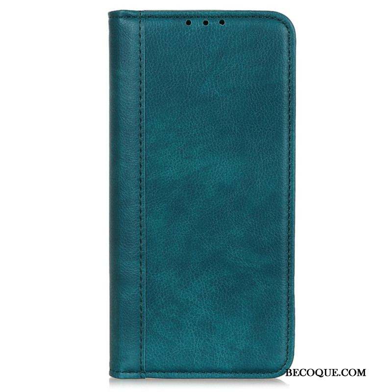 Flip Cover Xiaomi 13 Lite Version Colorée Cuir Fendu