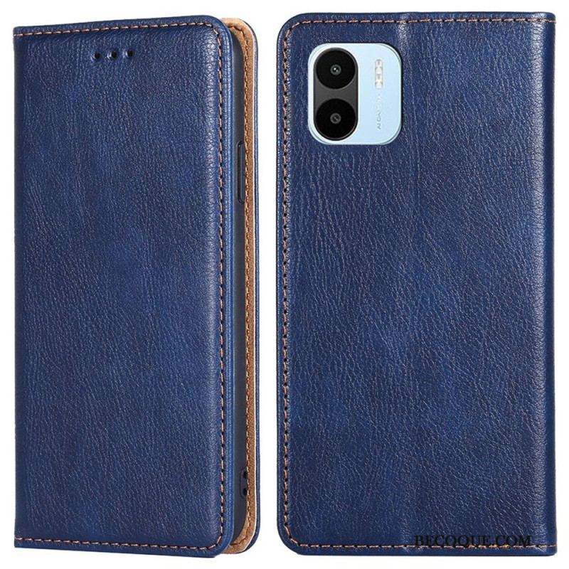 Flip Cover Xiaomi Redmi A1 Simili Cuir Coutures