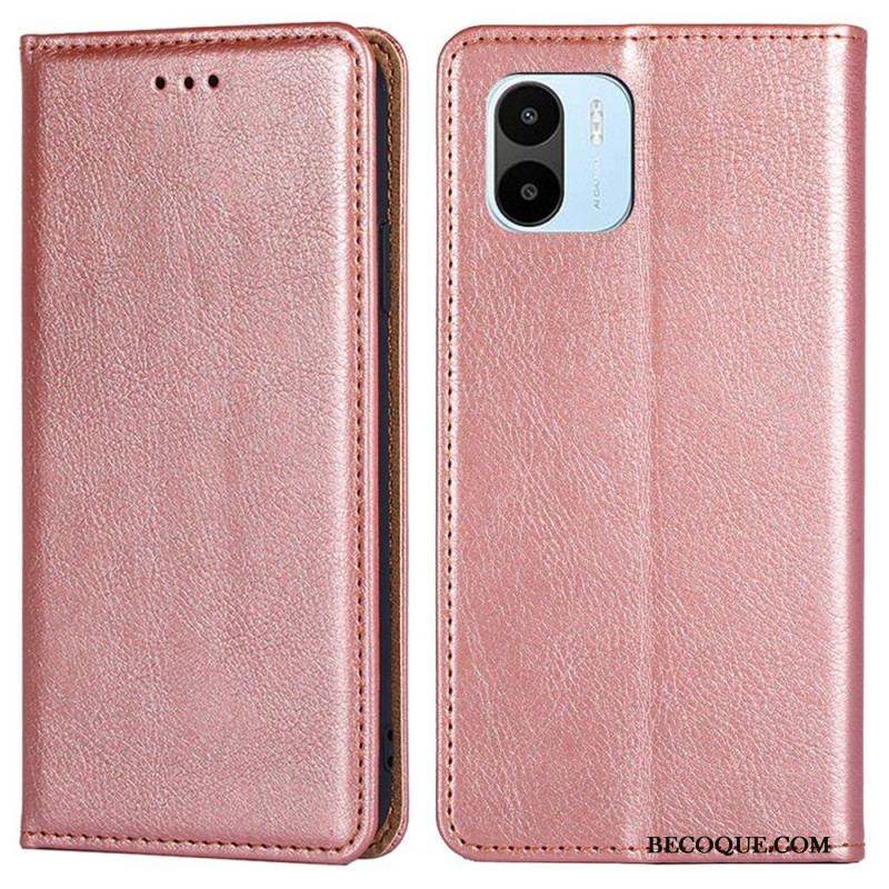 Flip Cover Xiaomi Redmi A1 Simili Cuir Coutures