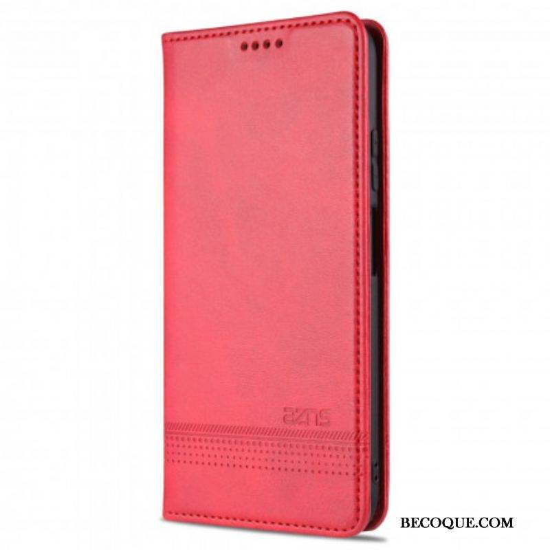 Flip Cover Xiaomi Redmi Note 10/10S/Poco M5s Style Cuir AZNS