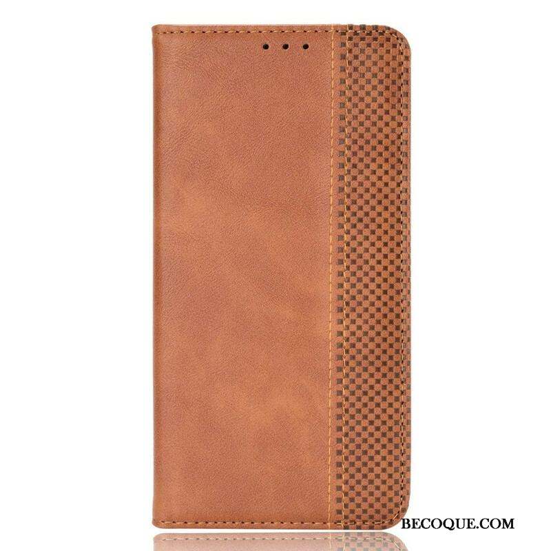 Flip Cover Xiaomi Redmi Note 10 5G / Poco M3 Pro 5G Effet Cuir Vintage Stylisé