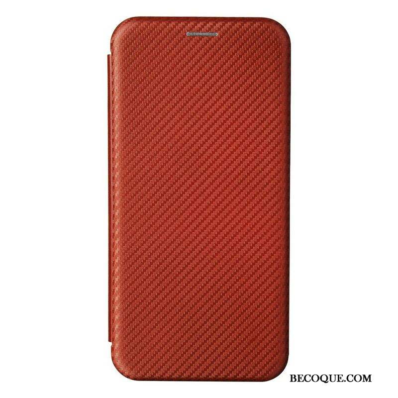 Flip Cover Xiaomi Redmi Note 10 5G / Poco M3 Pro 5G Fibre Carbone Coloré