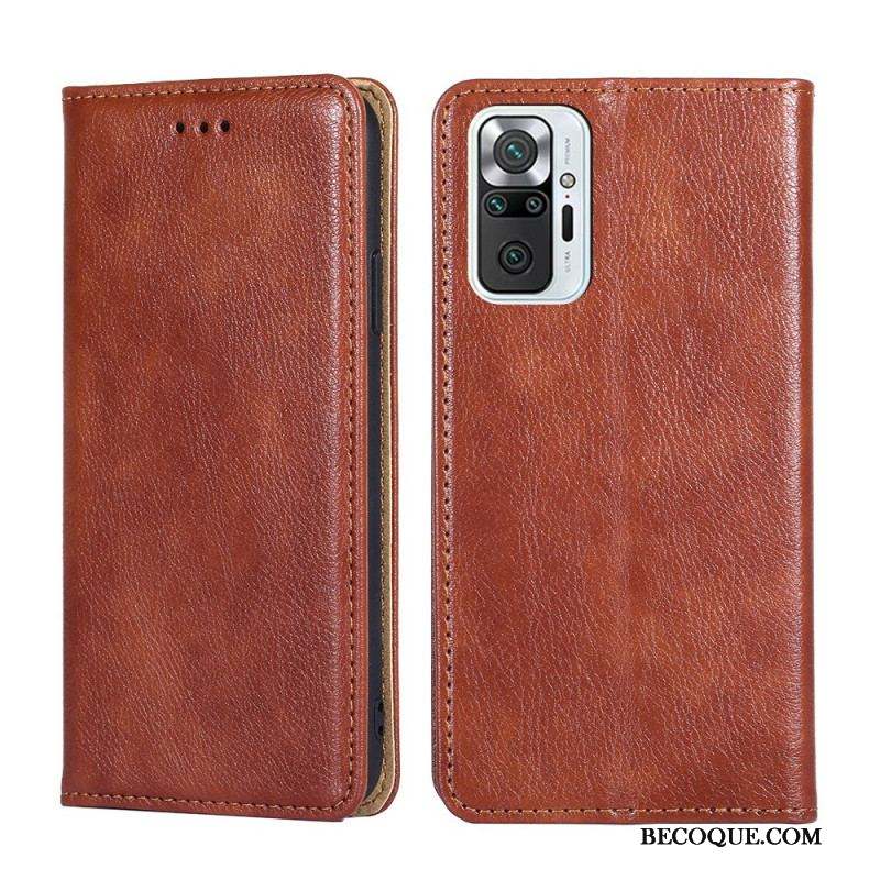 Flip Cover Xiaomi Redmi Note 10 Pro Style Cuir Vintage