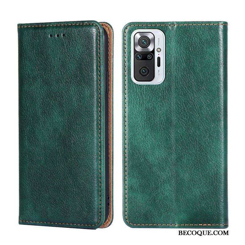 Flip Cover Xiaomi Redmi Note 10 Pro Style Cuir Vintage