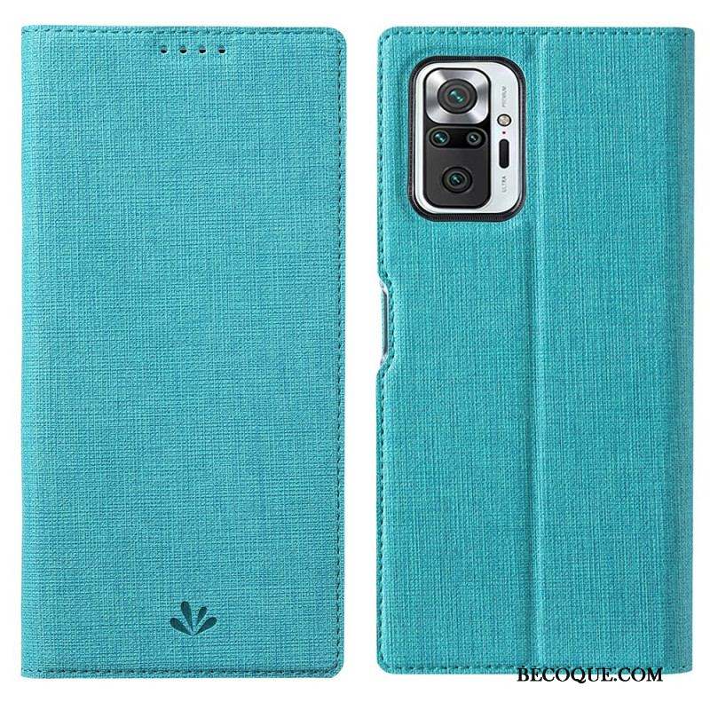 Flip Cover Xiaomi Redmi Note 10 Pro Texturée VILI DMX