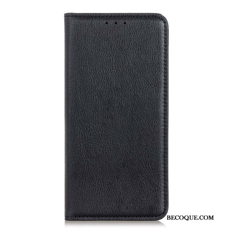 Flip Cover Xiaomi Redmi Note 11 / 11s  Cuir Litchi Fendu Texture