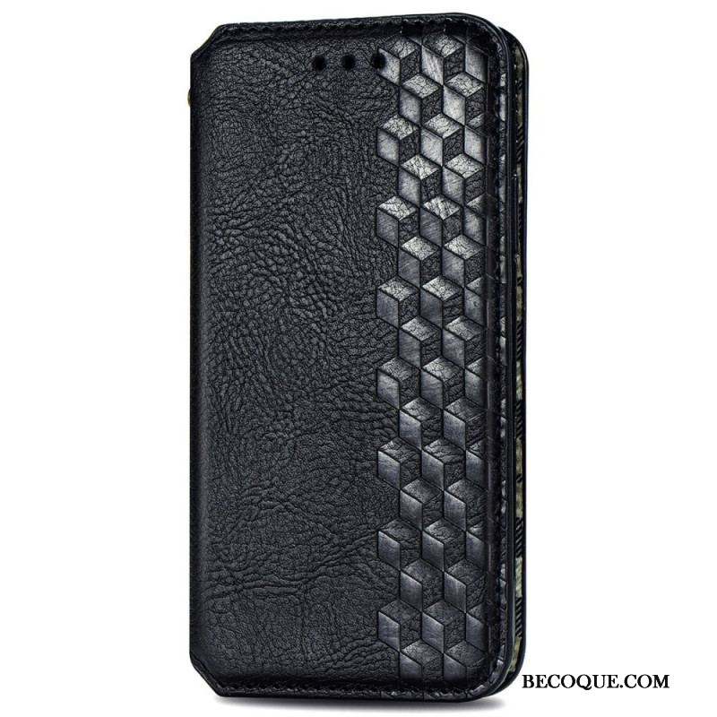 Flip Cover Xiaomi Redmi Note 11 / 11s Effet Cuir Texture Diamant