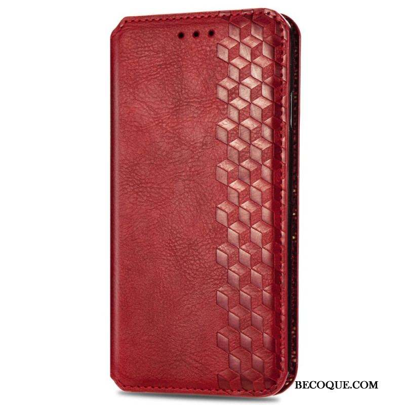 Flip Cover Xiaomi Redmi Note 11 / 11s Effet Cuir Texture Diamant