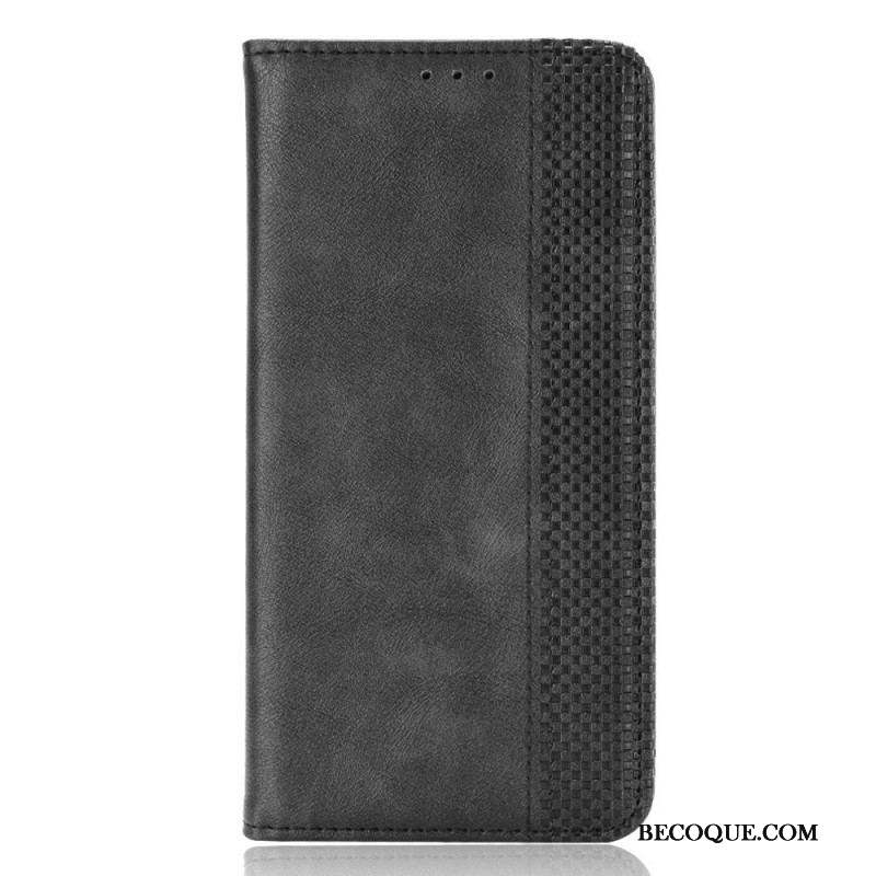 Flip Cover Xiaomi Redmi Note 11 Pro / Note 11 Pro 5G Effet Cuir Vintage Stylisé