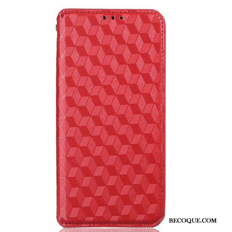 Flip Cover Xiaomi Redmi Note 11 Pro Plus 5G Effet Cuir Texture 3D