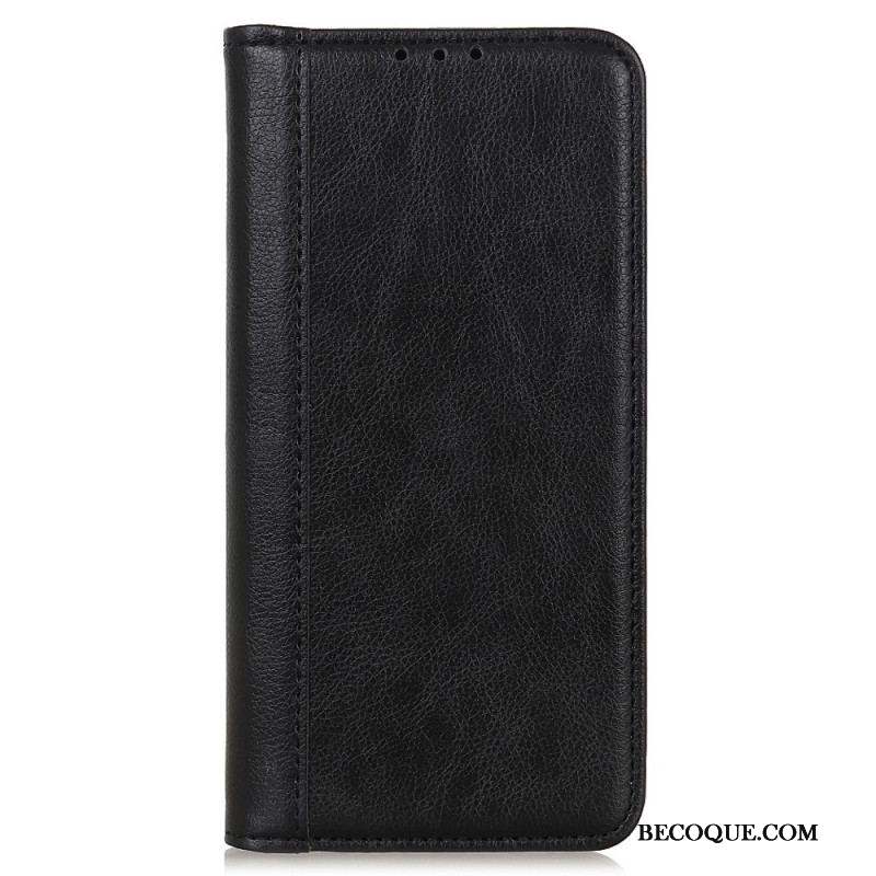 Flip Cover Xiaomi Redmi Note 12 4G Cuir Fendu Vintage